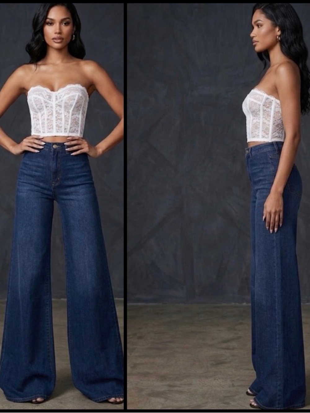 Vintage ILGWU Union Made USA MCM Off White Cream Lace Victorian Corset Top 42
